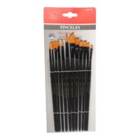 Pinceles Mixto VALU Set x12 - Cerdas Sintéticas Premium