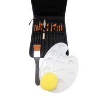 Set de Pinceles para Artista VALU - Kit Premium de 17 Piezas con Estuche Organizador