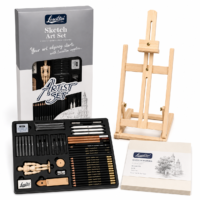 Set de Dibujo Profesional Loseiltin con – 66 Piezas con Caballete y Maniquí