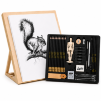 Set de Arte y Dibujo Profesional Loseiltin - 54 Piezas con Caballete