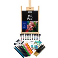 Set de Pintura de Óleo Loseiltin con boceto y caballete  - 52 piezas
