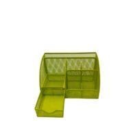 Organizador Multiusos de Malla Metálica Verde Limón - 7 Divisiones