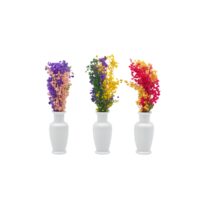 Floreros en Miniatura con Flores Artificiales Grande