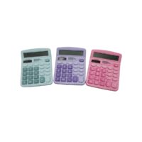Calculadora De Escritorio 12 Dígitos Tonos Pastel