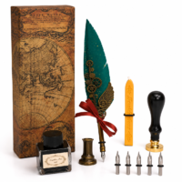 Set de Pluma Vintage Cobre 10 Piezas