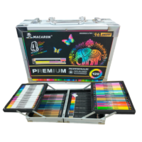 Maletín de Arte Premium Macaron 96 Piezas (120 Colores)