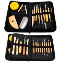 Set de Herramientas para Escultura y Cerámica (27 Piezas con Estuche)