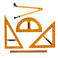 Set de Reglas y Compás Gigante para Pizarra - 5 piezas