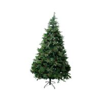 Árbol de Navidad Frondoso Ciprés Europeo 3 Puntas con Piñas y Bayas Rojas (2.10m - 2.40m)
